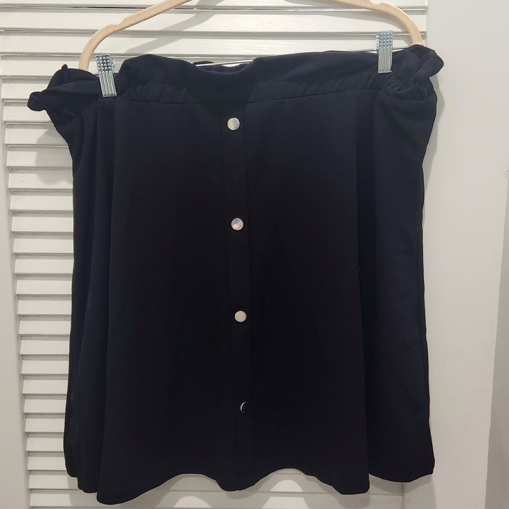 SHEIN Black Paperbag Mini Skirt 3X